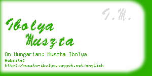 ibolya muszta business card